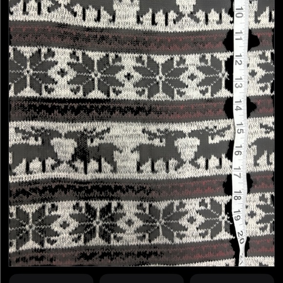 Black and White Nordic Pattern Knee-length Pencil Skirt - Picture 3 of 4